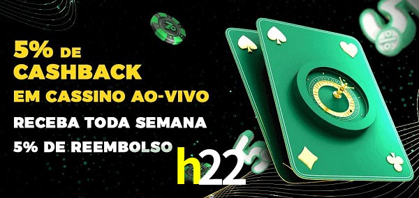 Promoções do cassino ao Vivo h22